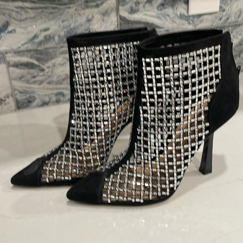 INC sparkle booties